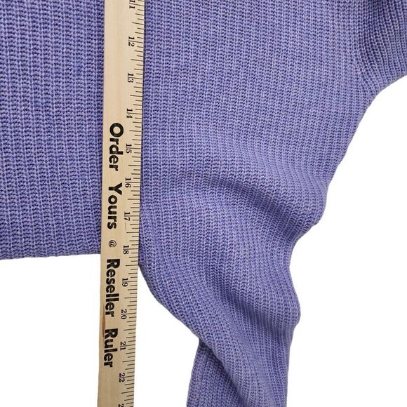 Bartolini Sweater Womens Small Purple Wool Cashmere Blend Mock Neck Italy - Picture 8 of 9